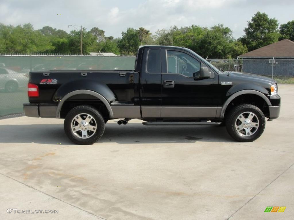 2006 F150 FX4 Regular Cab 4x4 - Black / Black/Medium Flint photo #2