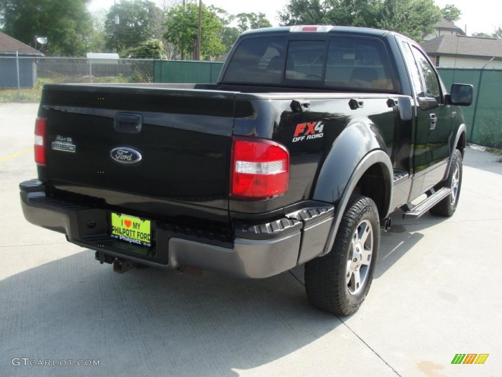 2006 F150 FX4 Regular Cab 4x4 - Black / Black/Medium Flint photo #3