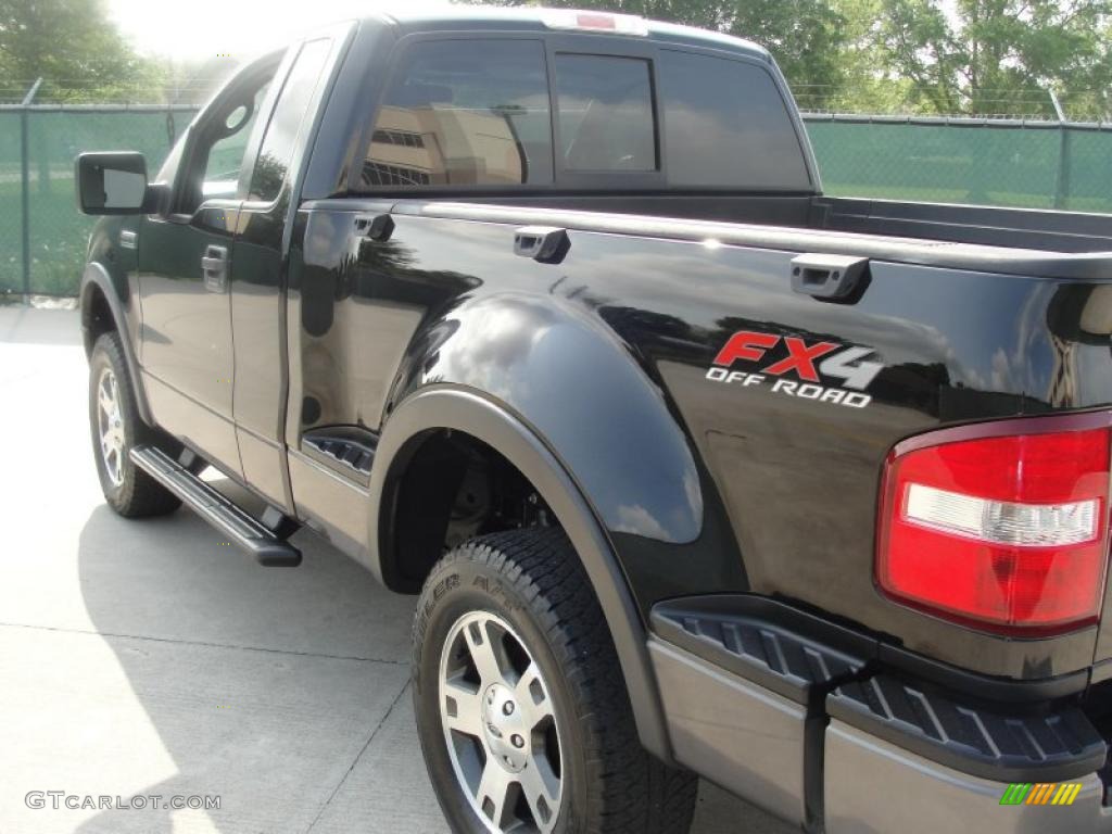 2006 F150 FX4 Regular Cab 4x4 - Black / Black/Medium Flint photo #5