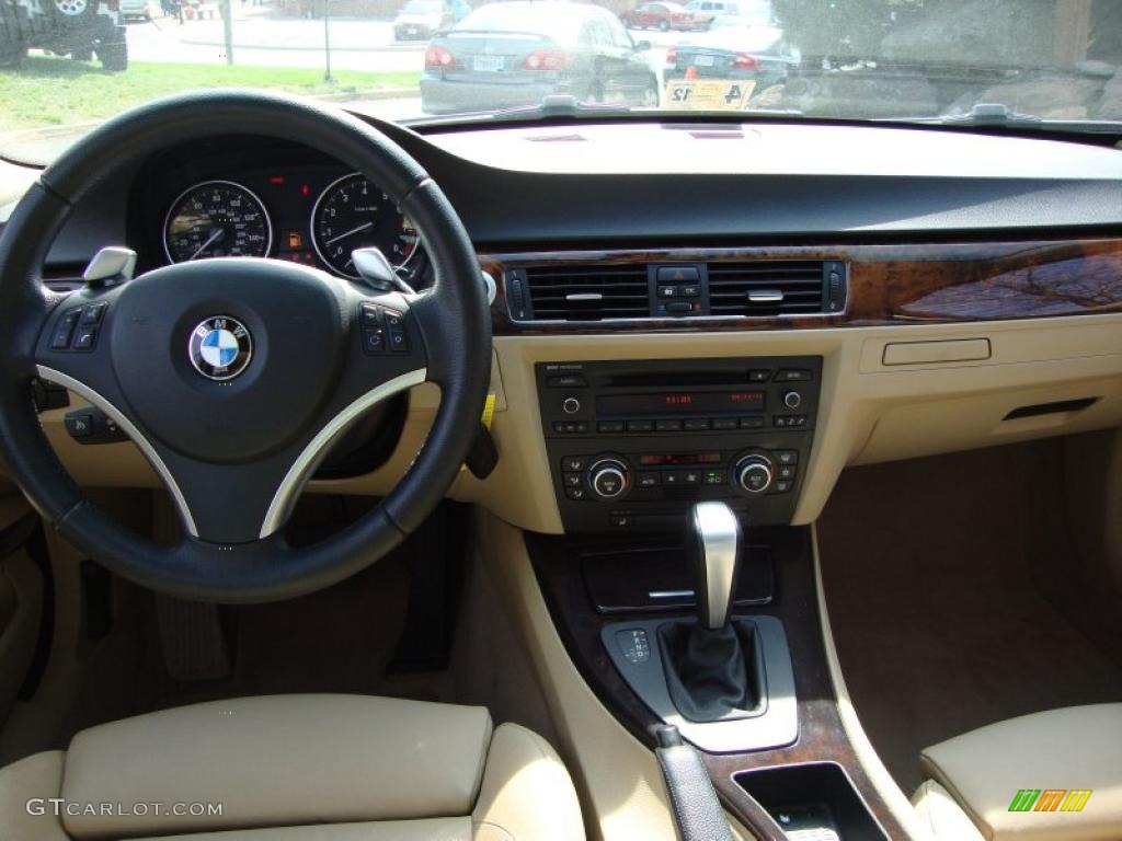 2007 3 Series 335i Sedan - Jet Black / Beige photo #13