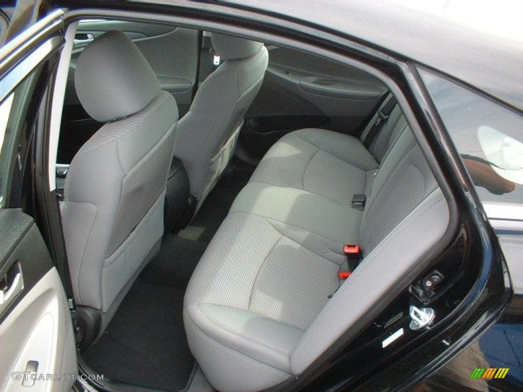 2011 Sonata GLS - Midnight Black / Gray photo #10