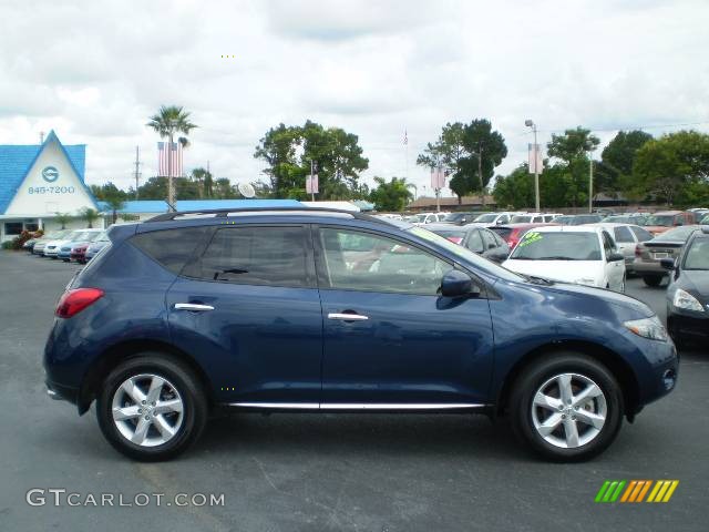 2009 Murano S AWD - Deep Sapphire Metallic / Black photo #8