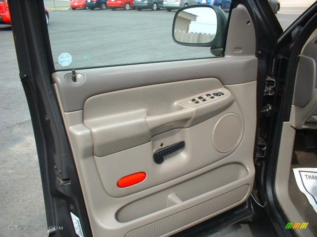 2004 Ram 1500 SLT Quad Cab 4x4 - Graphite Metallic / Taupe photo #11