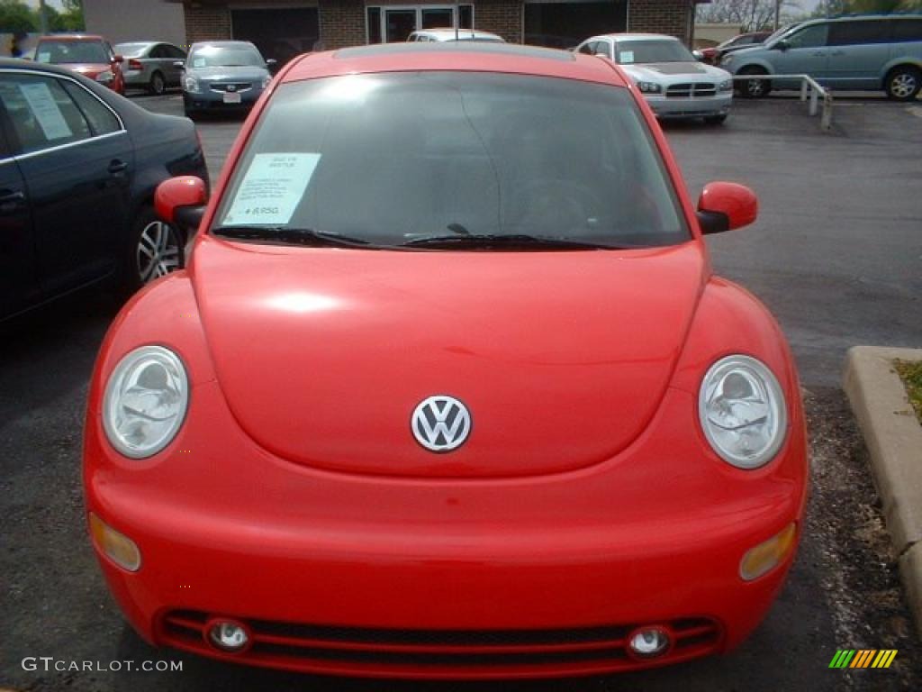 2002 New Beetle GLX 1.8T Coupe - Red Uni / Black photo #2