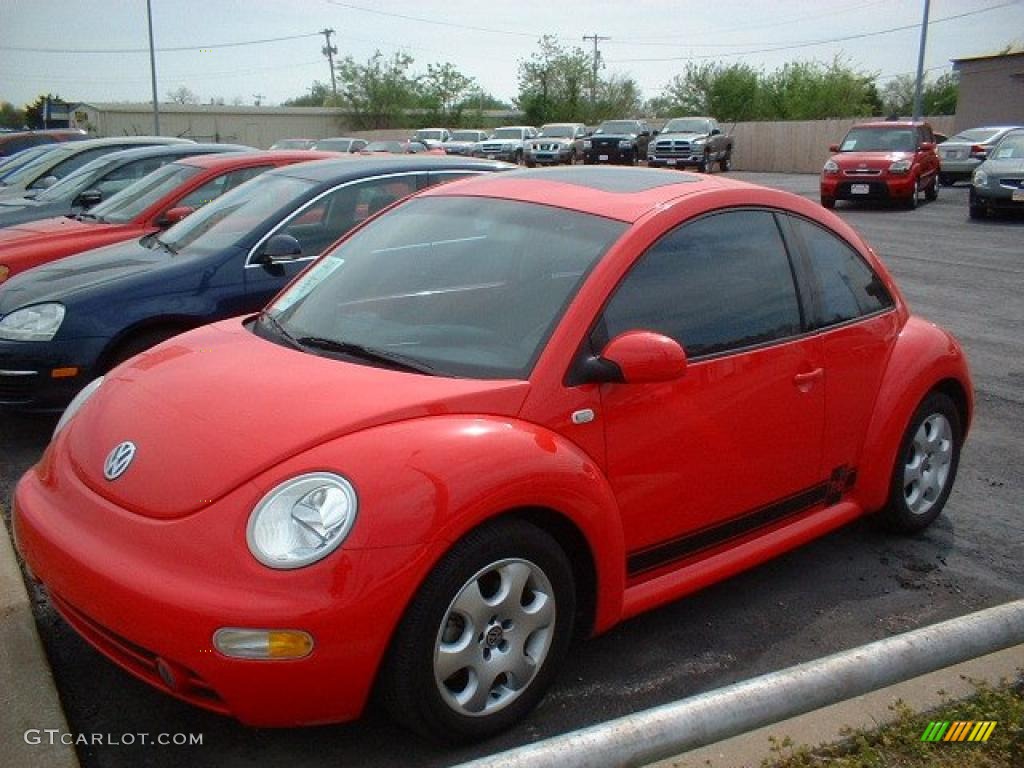 2002 New Beetle GLX 1.8T Coupe - Red Uni / Black photo #3