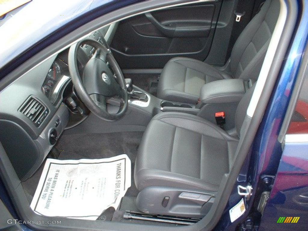 2006 Jetta 2.5 Sedan - Shadow Blue Metallic / Anthracite Black photo #7