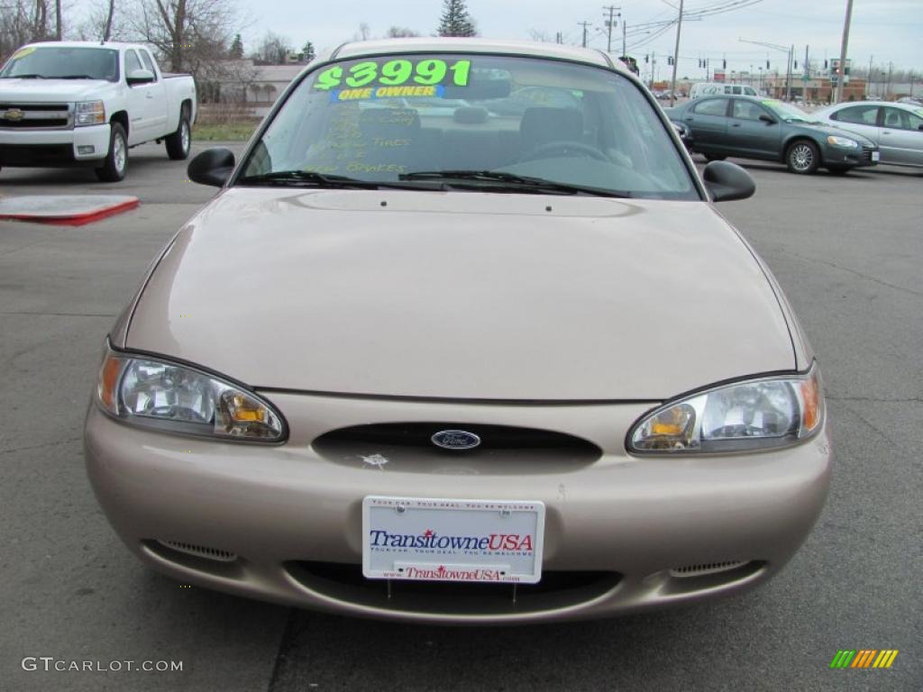 1998 Escort SE Sedan - Mocha Frost Metallic / Beige photo #14