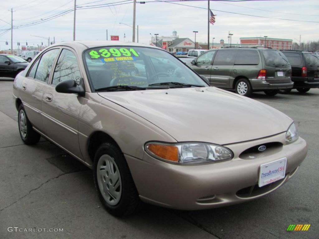 1998 Escort SE Sedan - Mocha Frost Metallic / Beige photo #15
