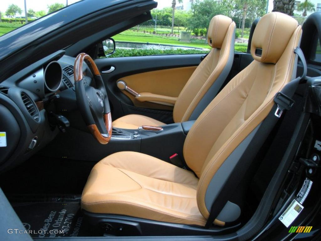 2010 SLK 350 Roadster - Obsdian Black Metallic / Beige/Black photo #17