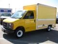 2002 Yellow GMC Savana Cutaway 3500 Commercial Moving Truck  photo #3