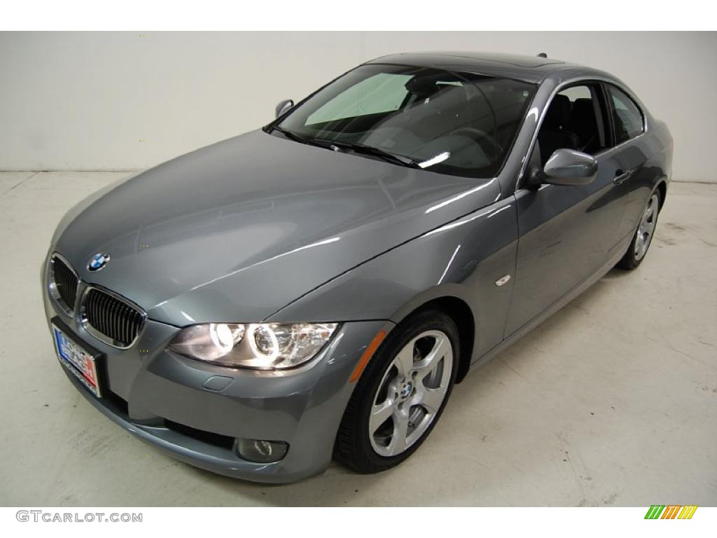 2010 3 Series 328i Coupe - Space Gray Metallic / Black photo #10