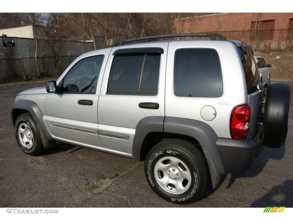 2002 Liberty Sport 4x4 - Bright Silver Metallic / Dark Slate Gray photo #6