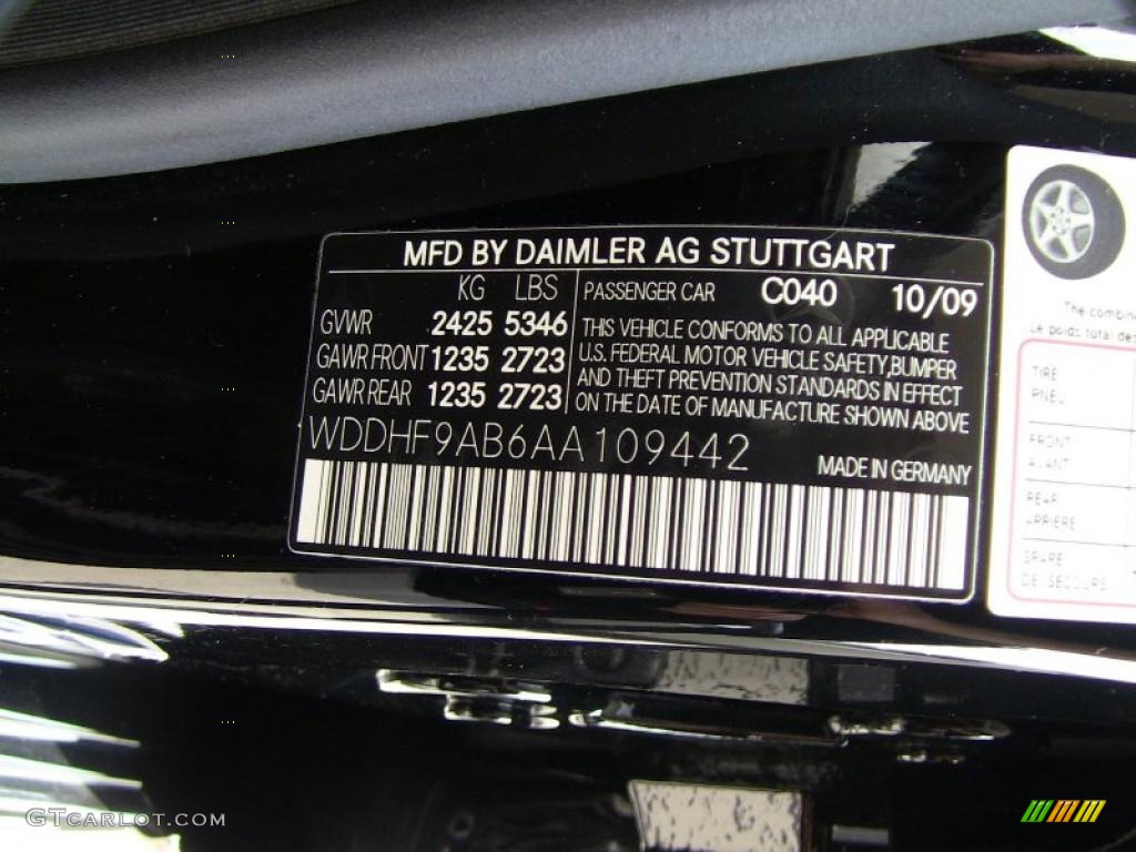 2010 E Color Code 040 for Black Photo #47893744