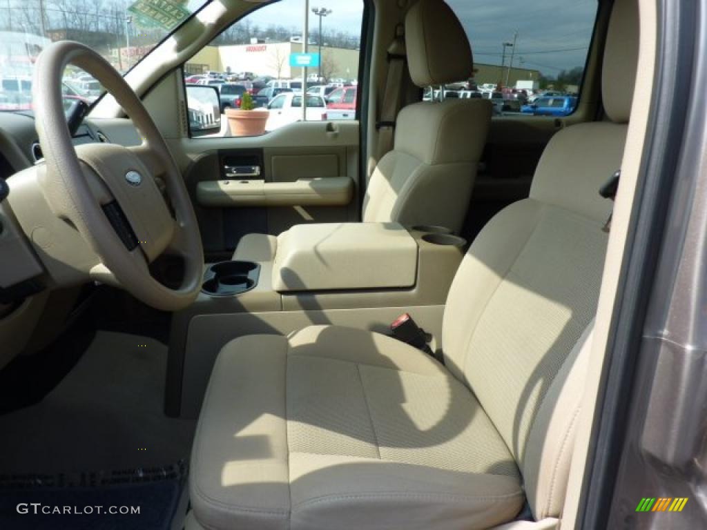 2005 F150 XLT SuperCrew 4x4 - Arizona Beige Metallic / Tan photo #7