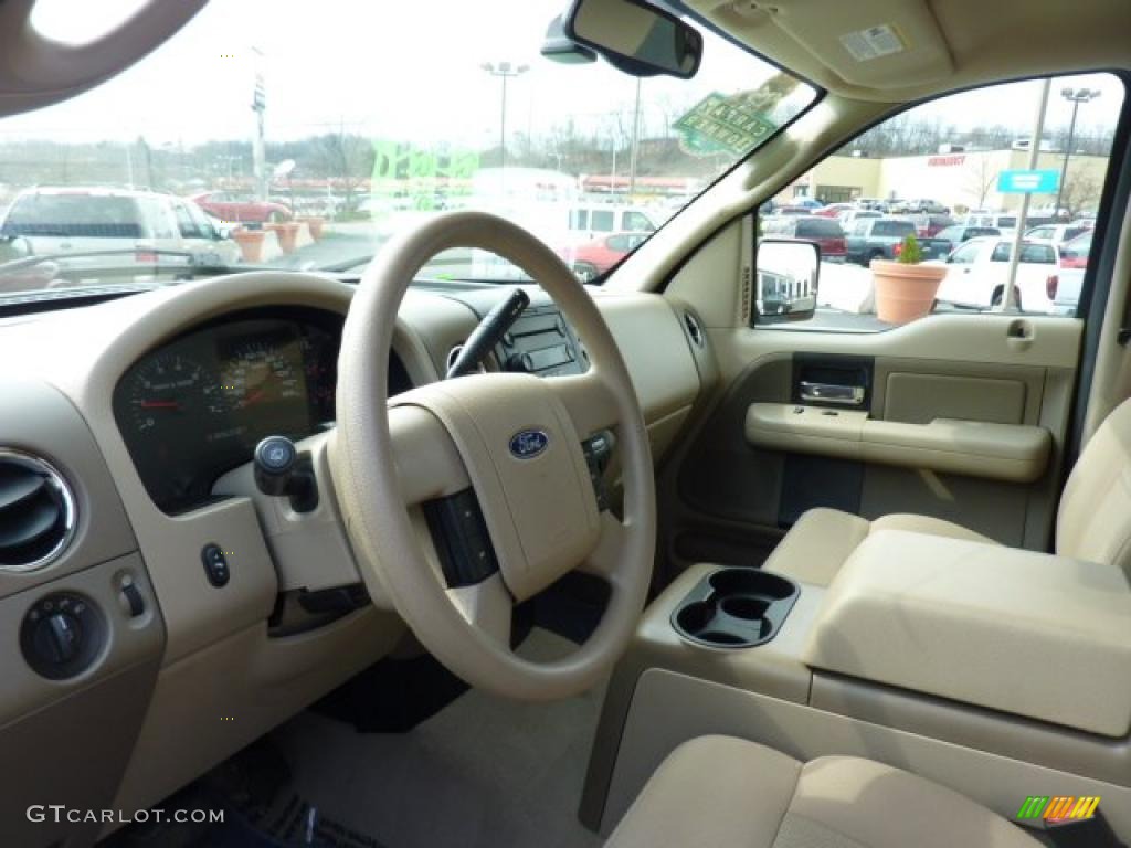 2005 F150 XLT SuperCrew 4x4 - Arizona Beige Metallic / Tan photo #16