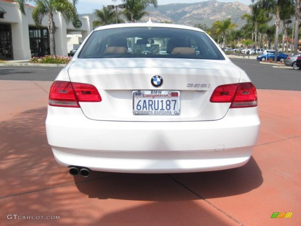 2008 3 Series 328i Coupe - Alpine White / Saddle Brown/Black photo #4