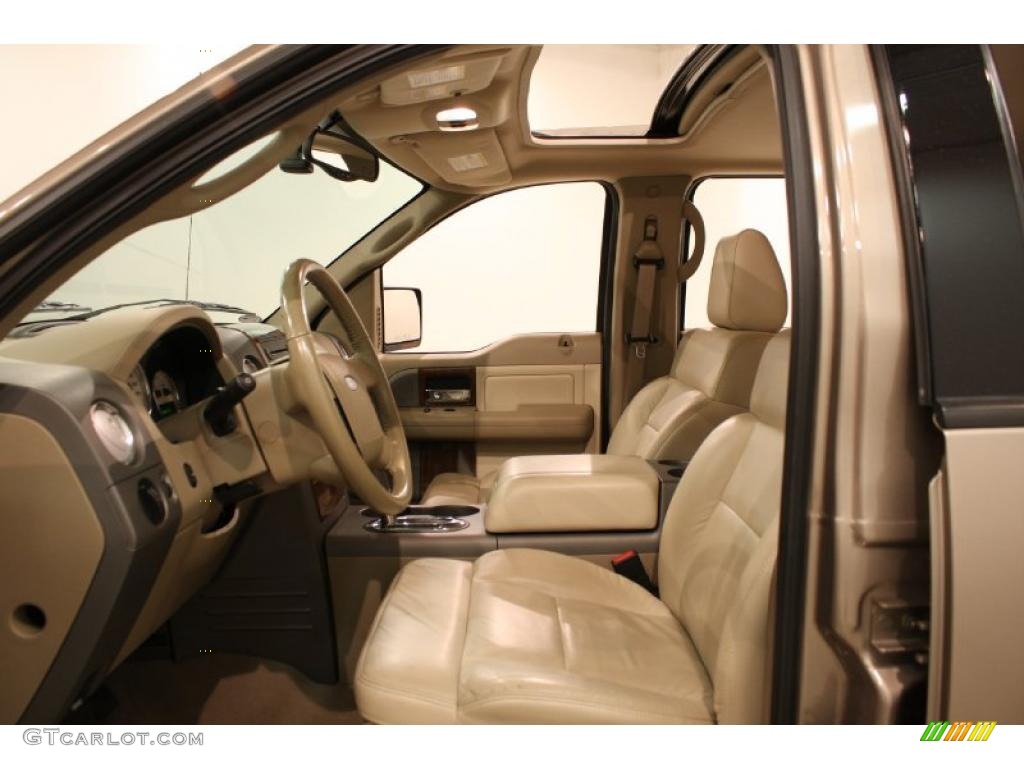 2004 F150 Lariat SuperCrew 4x4 - Arizona Beige Metallic / Tan photo #7