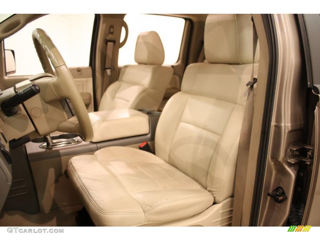 2004 F150 Lariat SuperCrew 4x4 - Arizona Beige Metallic / Tan photo #8