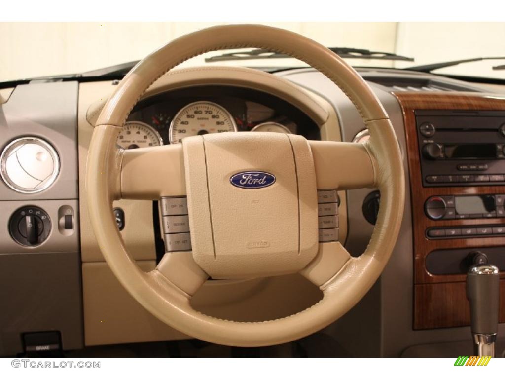 2004 F150 Lariat SuperCrew 4x4 - Arizona Beige Metallic / Tan photo #10