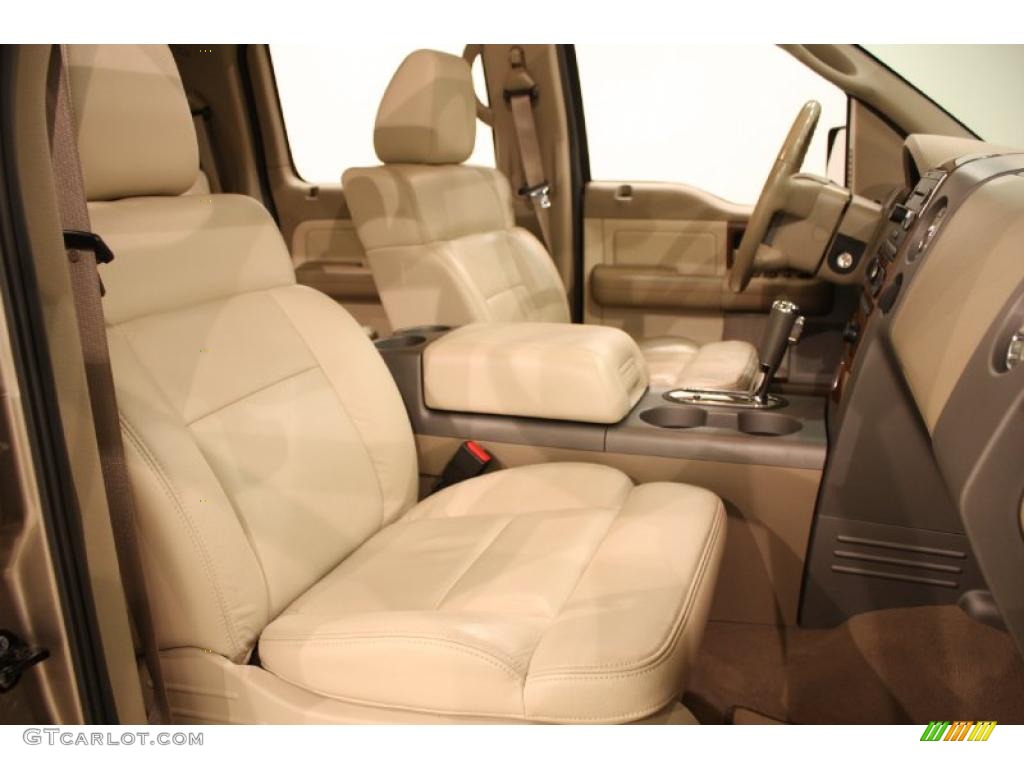 2004 F150 Lariat SuperCrew 4x4 - Arizona Beige Metallic / Tan photo #13