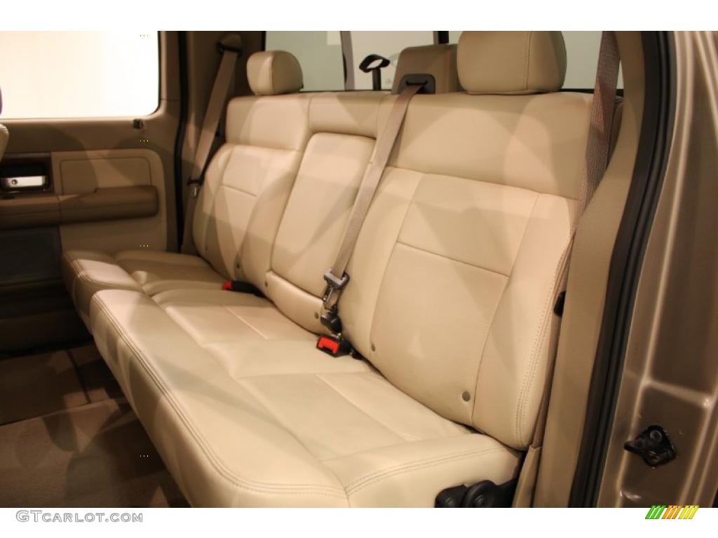 2004 F150 Lariat SuperCrew 4x4 - Arizona Beige Metallic / Tan photo #15