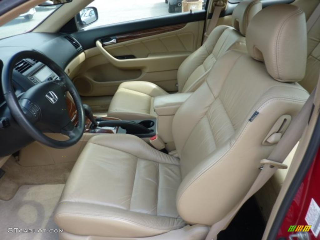2007 Accord EX V6 Coupe - San Marino Red / Ivory photo #8