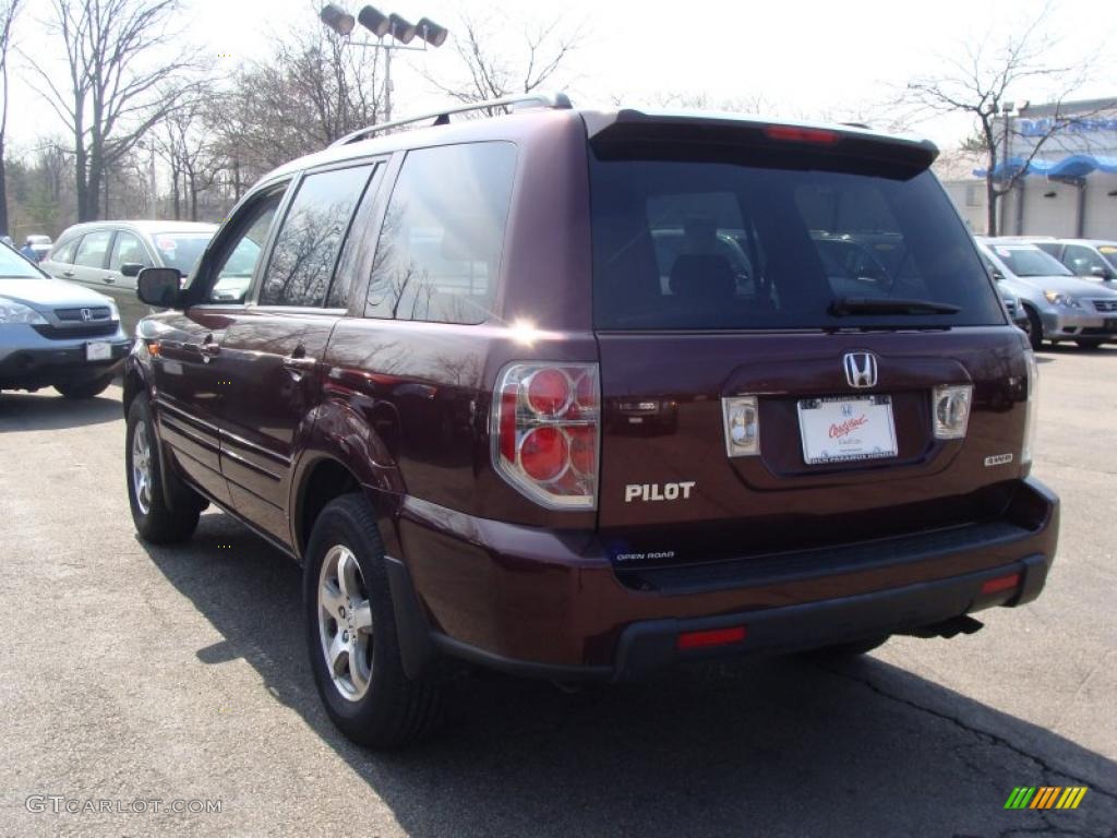 2008 Pilot Special Edition 4WD - Dark Cherry Pearl / Gray photo #10