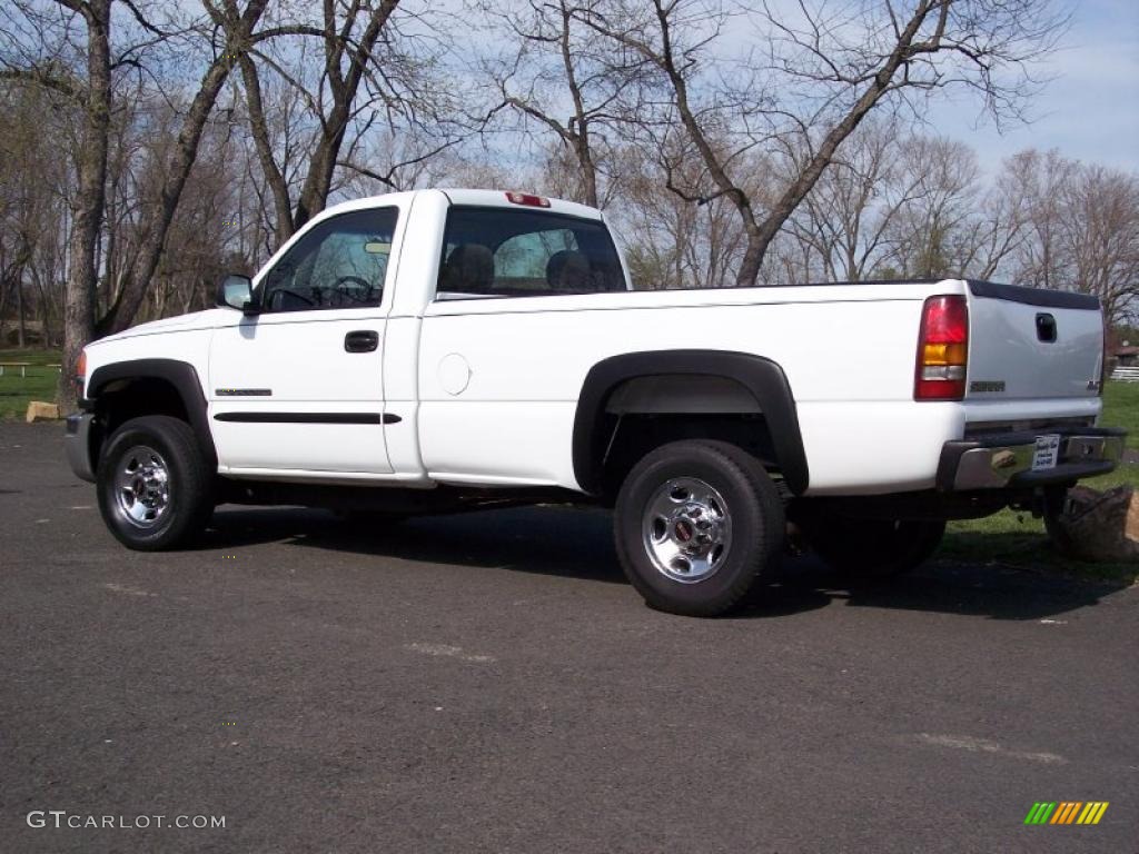 2003 Sierra 2500HD Regular Cab 4x4 - Summit White / Dark Pewter photo #14