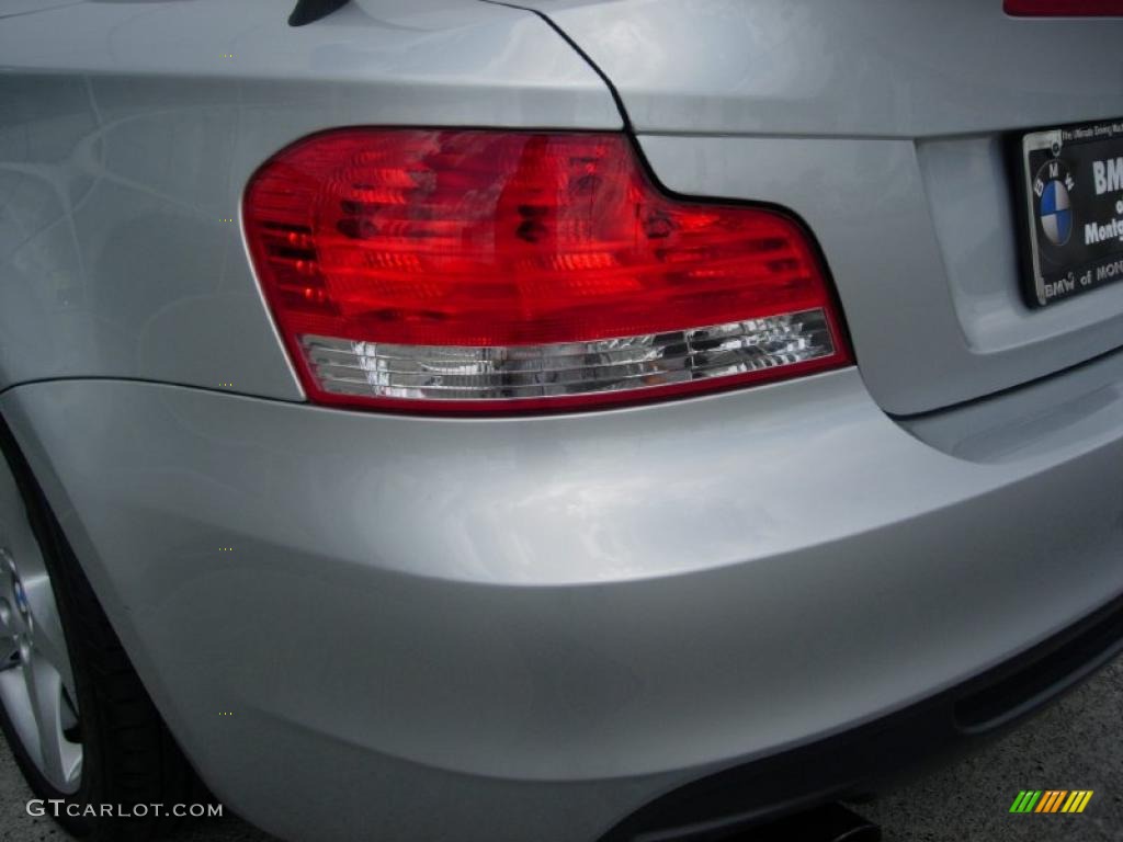 2008 1 Series 135i Convertible - Titanium Silver Metallic / Black photo #11