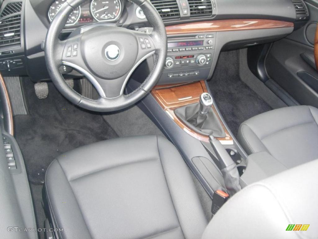 2008 1 Series 135i Convertible - Titanium Silver Metallic / Black photo #17