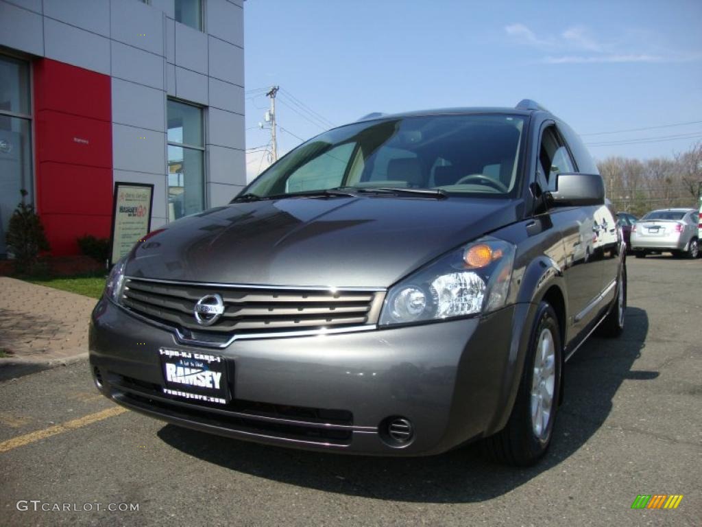 2008 Quest 3.5 SL - Smoke Gray Metallic / Gray photo #1