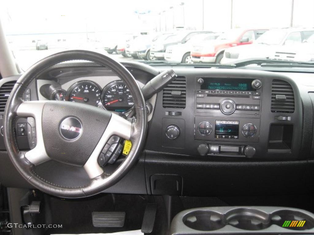 2008 GMC Sierra 1500 SLE Crew Cab 4x4 Ebony Dashboard Photo 47901752
