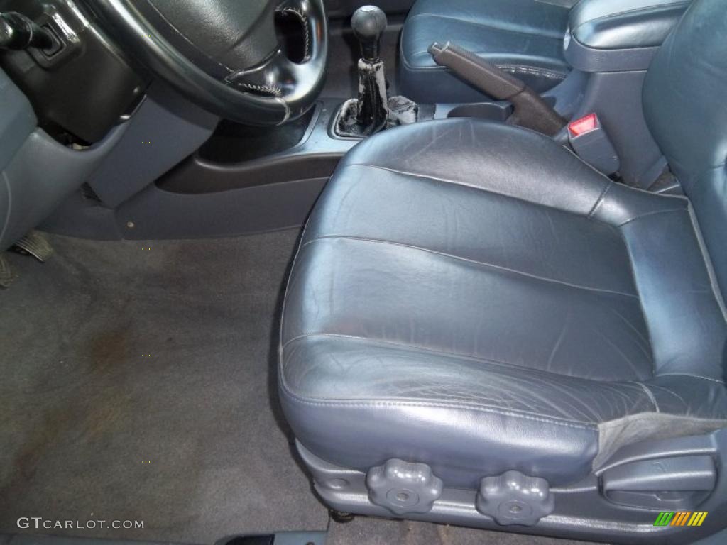 2002 Elantra GT Hatchback - Carbon Blue / Dark Gray photo #8