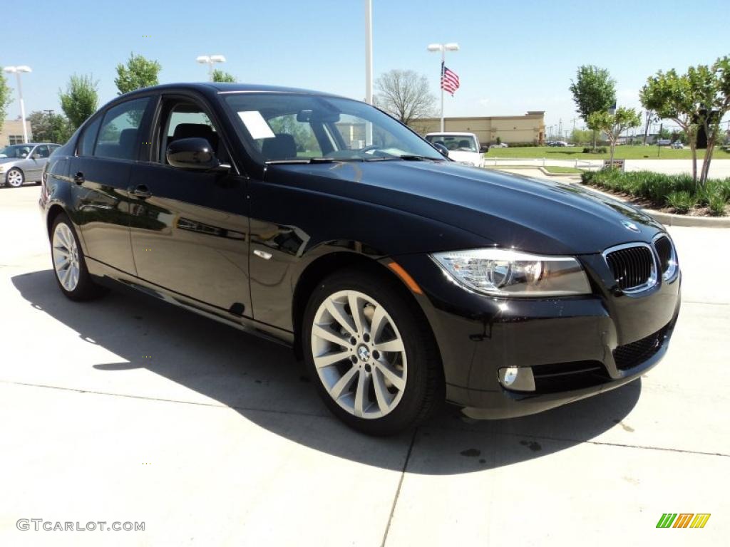 2011 3 Series 328i Sedan - Jet Black / Black Dakota Leather photo #2
