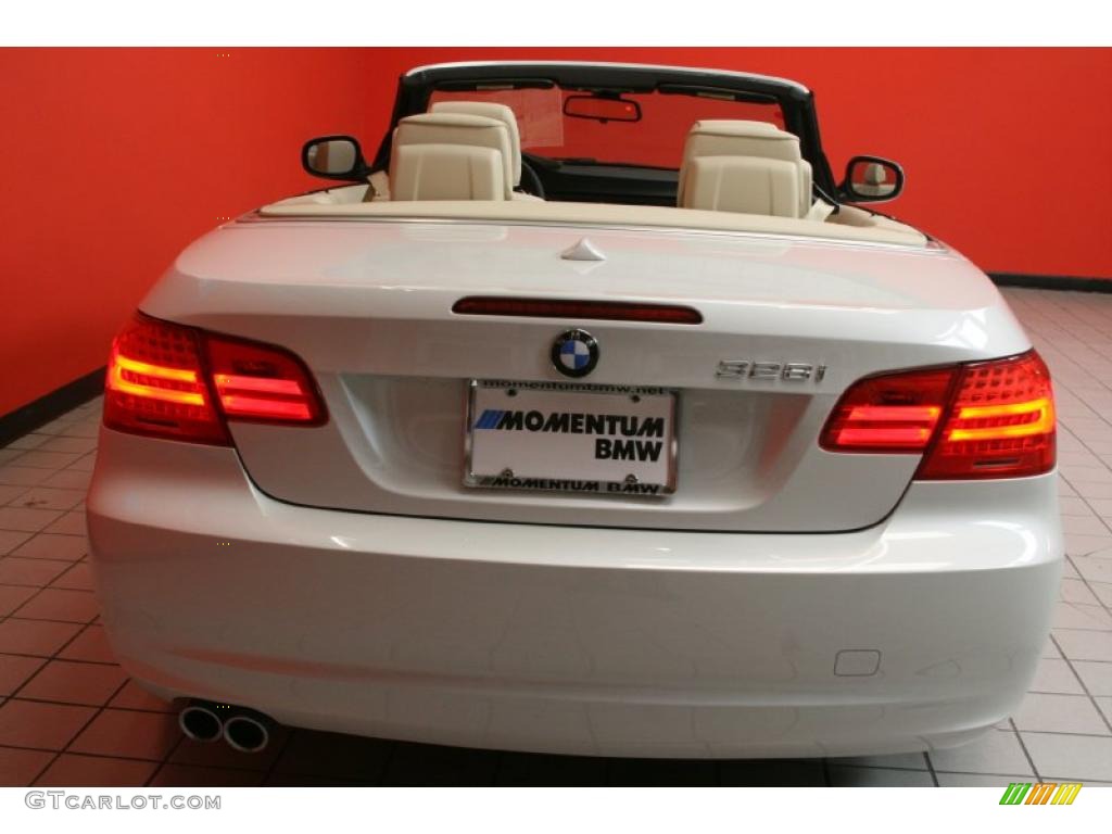 2011 3 Series 328i Convertible - Mineral White Metallic / Cream Beige photo #15