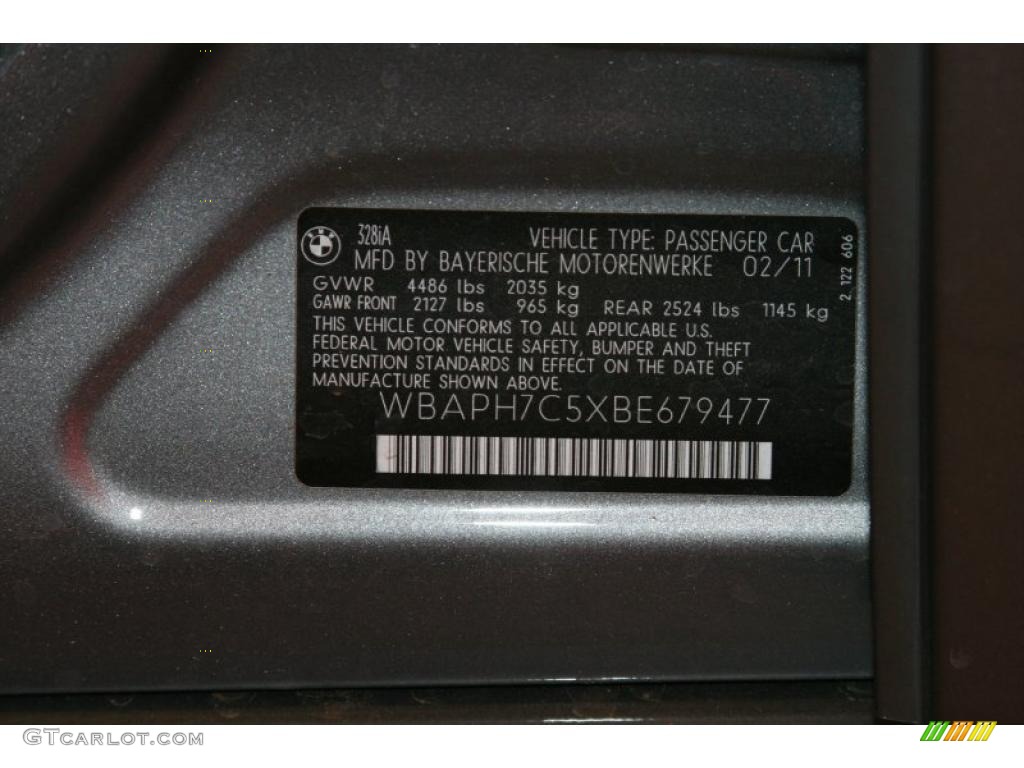 2011 3 Series 328i Sedan - Space Gray Metallic / Black Dakota Leather photo #6
