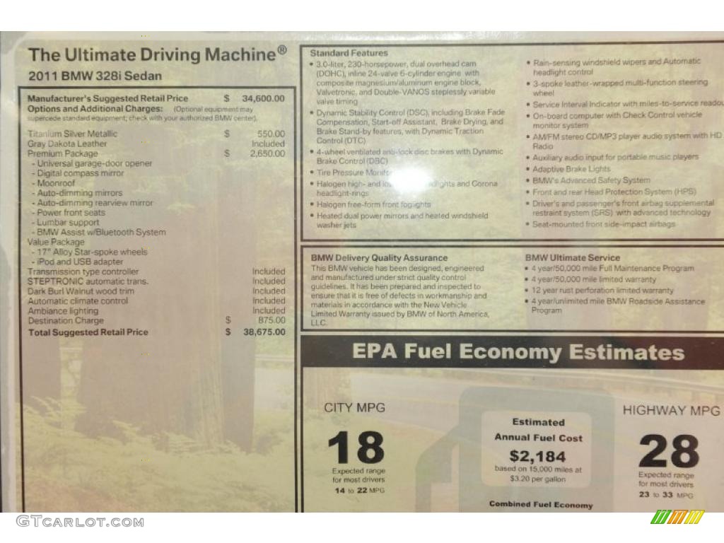 2011 3 Series 328i Sedan - Titanium Silver Metallic / Gray Dakota Leather photo #22