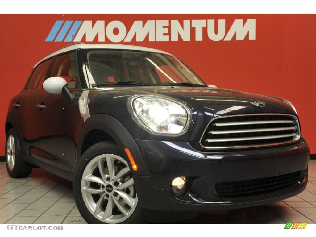 2011 Cooper Countryman - Cosmic Blue / Gravity Polar Beige Leather photo #1