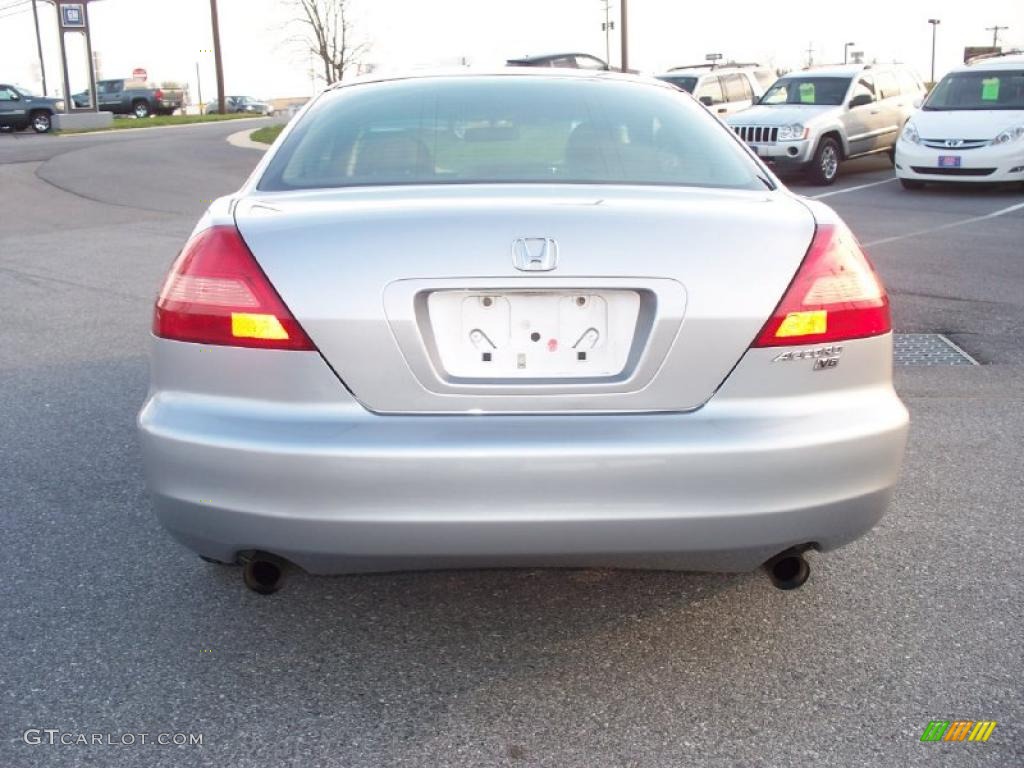 2003 Accord EX V6 Coupe - Satin Silver Metallic / Black photo #4