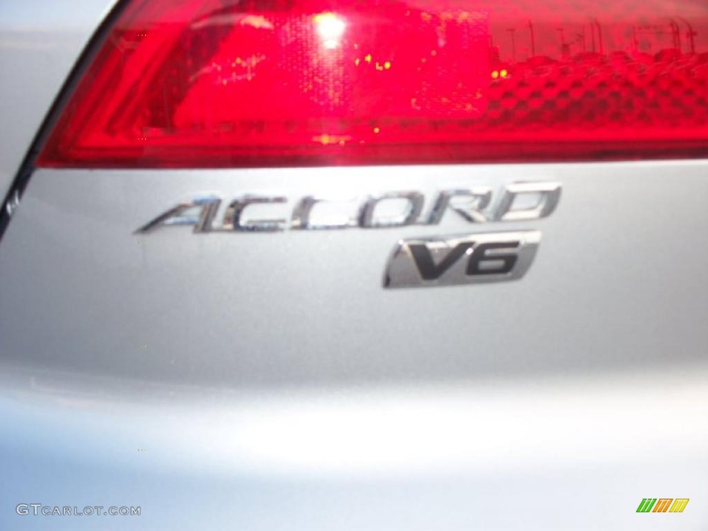 2003 Accord EX V6 Coupe - Satin Silver Metallic / Black photo #5