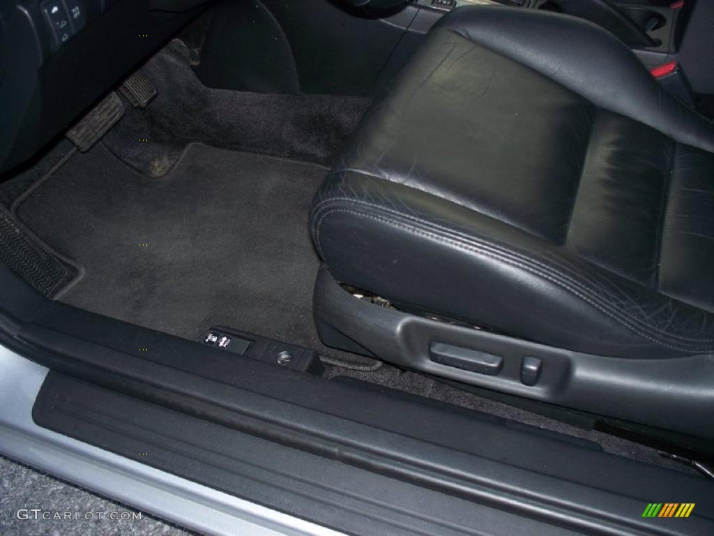 2003 Accord EX V6 Coupe - Satin Silver Metallic / Black photo #11