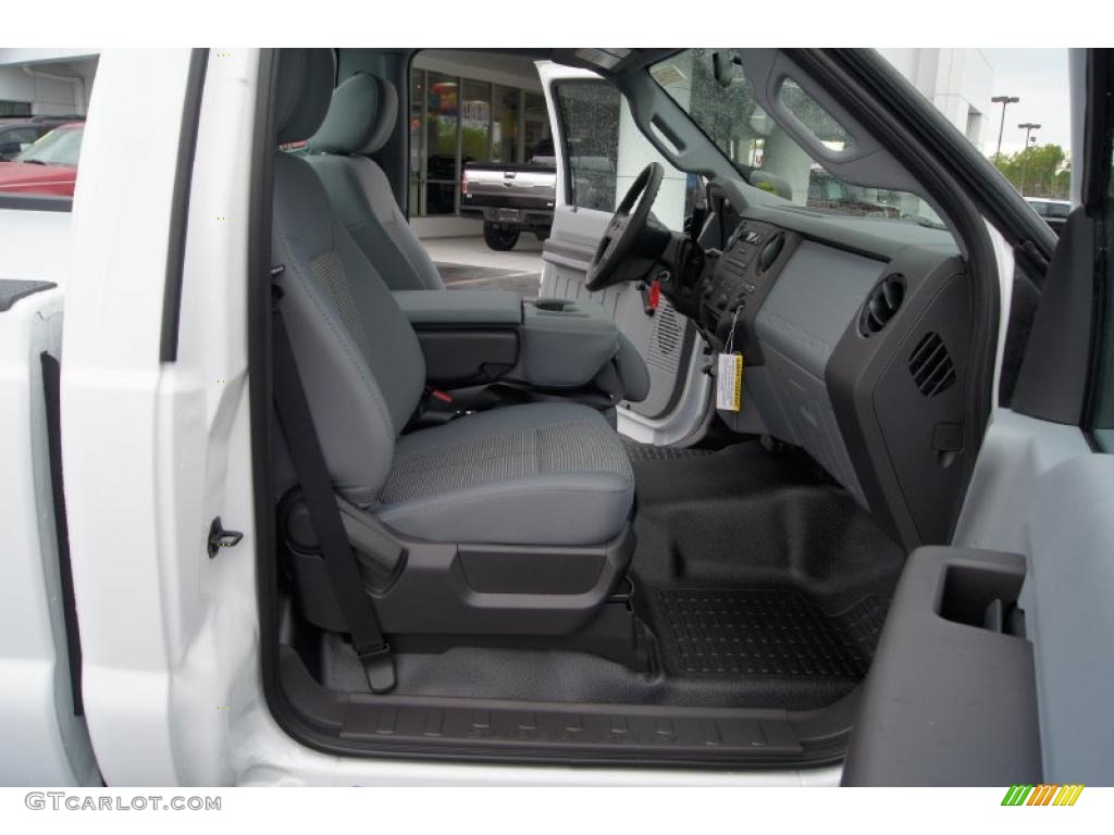 Steel Gray Interior 2011 Ford F250 Super Duty XL Regular Cab Photo #47906810