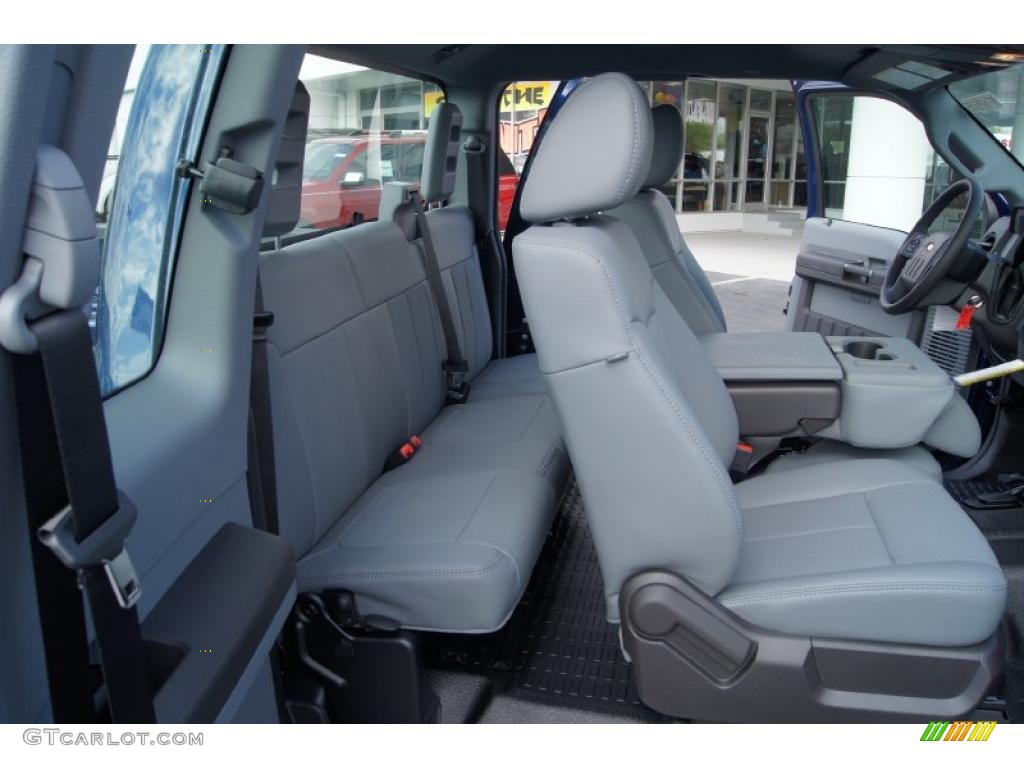 Steel Gray Interior 2011 Ford F250 Super Duty XL SuperCab 4x4 Photo #47907212