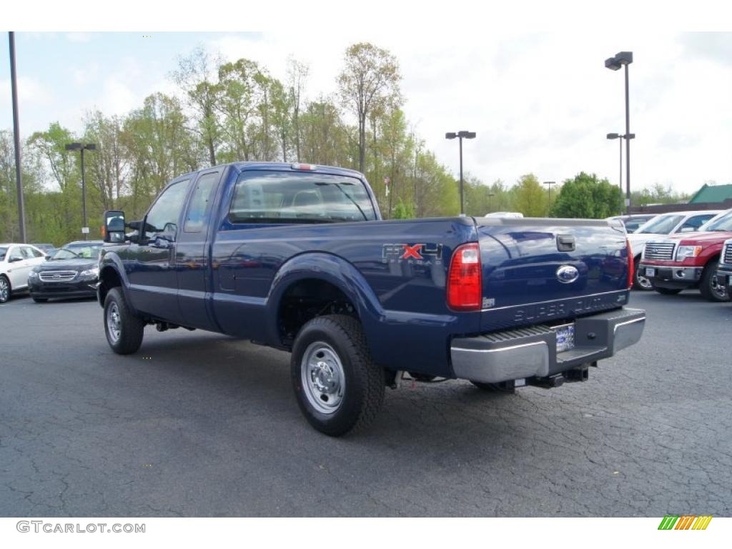 Dark Blue Pearl Metallic 2011 Ford F250 Super Duty XL SuperCab 4x4 Exterior Photo #47907555