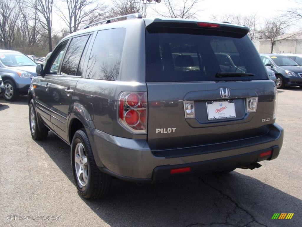 2008 Pilot EX 4WD - Nimbus Gray Metallic / Gray photo #8