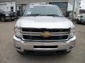 2011 Sheer Silver Metallic Chevrolet Silverado 3500HD LT Crew Cab 4x4 Dually  photo #8