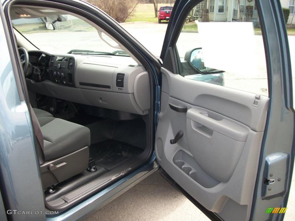 2011 Silverado 1500 Regular Cab 4x4 - Blue Granite Metallic / Dark Titanium photo #17