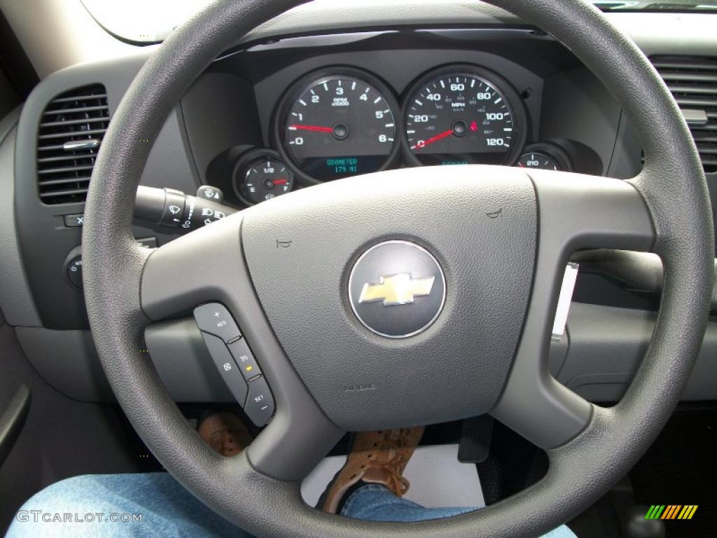 2011 Silverado 1500 Regular Cab 4x4 - Blue Granite Metallic / Dark Titanium photo #30