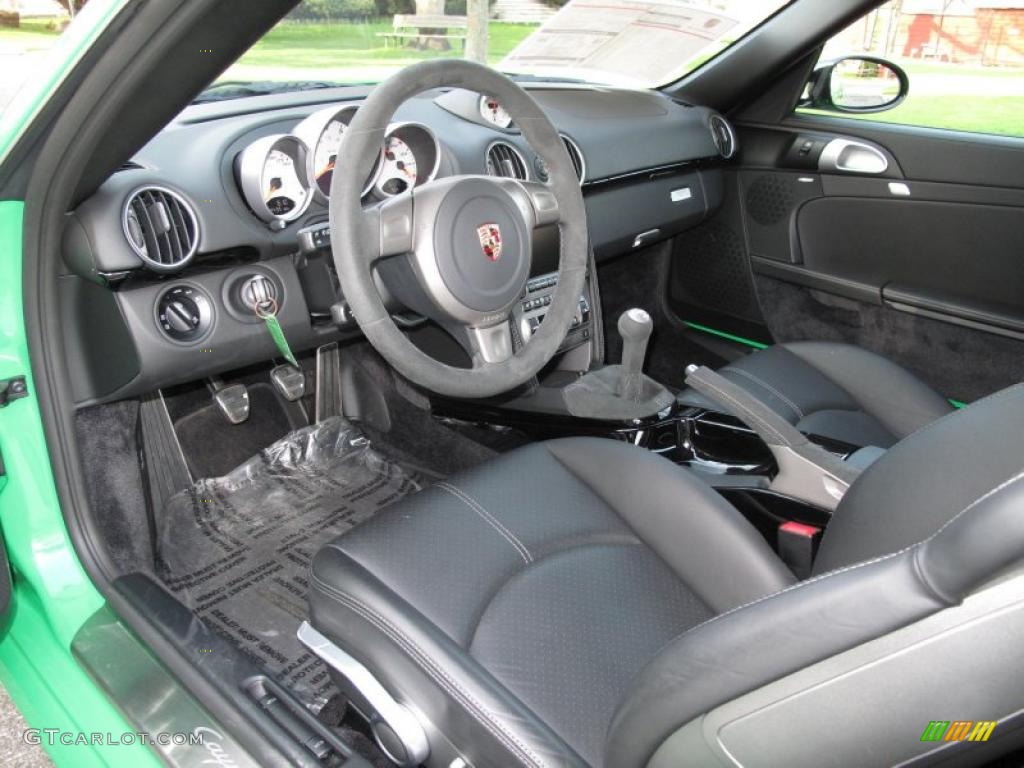 Black Interior 2008 Porsche Cayman S Sport Photo #47909703