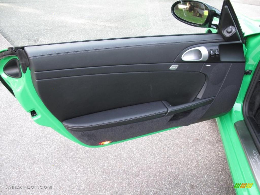 2008 Porsche Cayman S Sport Black Door Panel Photo #47909718